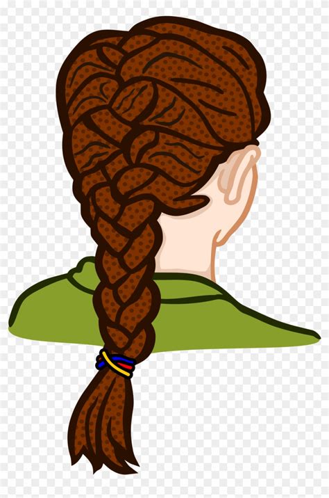 braided hair cartoon